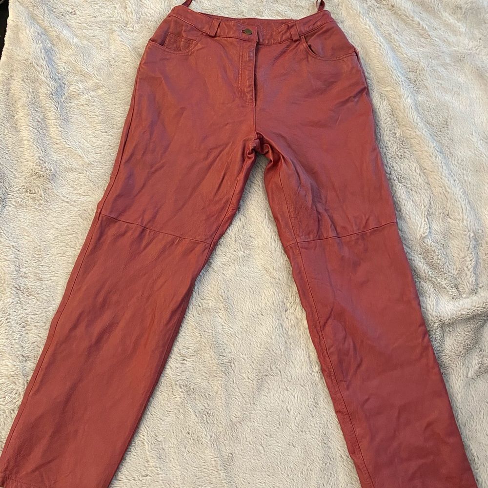 Metro Style genuine leather pants, size 6